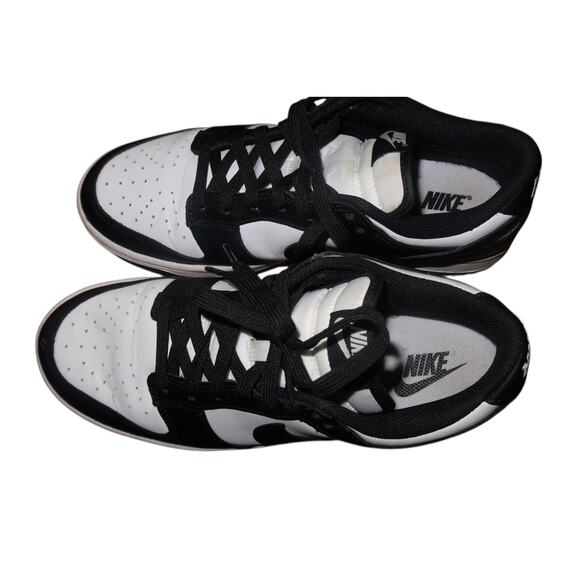 Nike Dunk Low White Black Women's Sneakers 9 - Picture 2 of 10